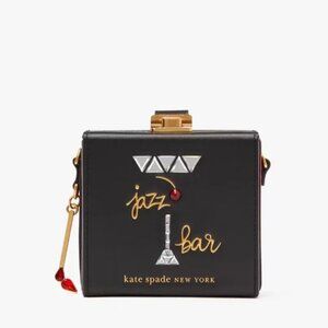 NWT KATE SPADE PERFECT MATCH MICRO CROSSBODY BAG / CLUTCH PURSE BLACK JAZZ BAR